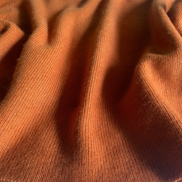 Dusan Womens Orange Silk and Cashmere Sweater Sz Large Lagenlook Luxury Designer - Picture 9 of 12
